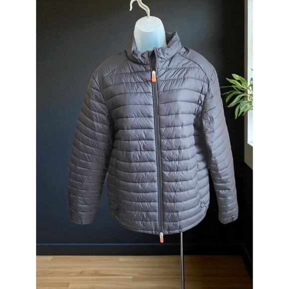 Save The Duck Alexander Quilted Water Resistant Puffer Jacket Navy L - Picture 1 of 5